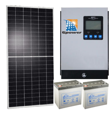 बैटरियों बैंक के साथ 110VAC 8000Watt हाइब्रिड ग्रिड सौर प्रणाली