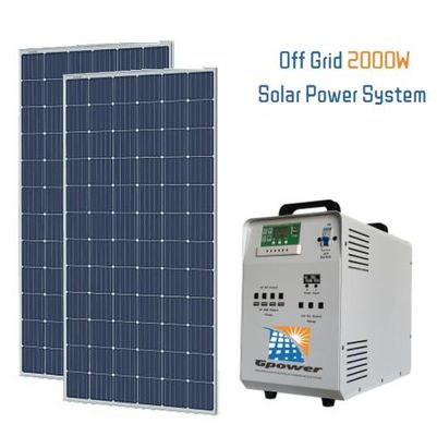 2kW सौर ऊर्जा उत्पादन प्रणाली TUV आवासीय सौर इलेक्ट्रिक सिस्टम